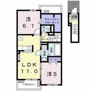 ピース A【2階】の間取り