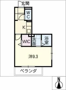 アルバグランデ鶴舞【1階】の間取り