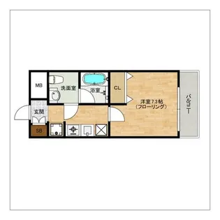 サンスクエア【703号室】の間取り