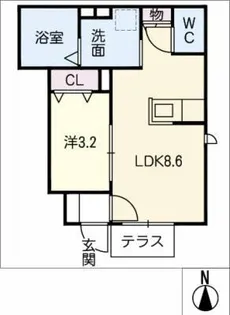 カーサ・エテルノ・Y’s【1階】の間取り