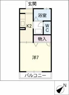 ジュネス深谷【1階】の間取り