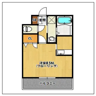 エンクレストNEO博多駅南【4階】の間取り