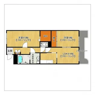 クレセント・イースト【3階】の間取り