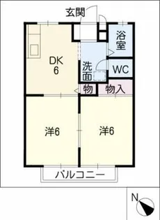 エスポワール位式C.D棟【1階】の間取り