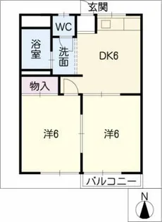 グリーンハイツ永井【2階】の間取り