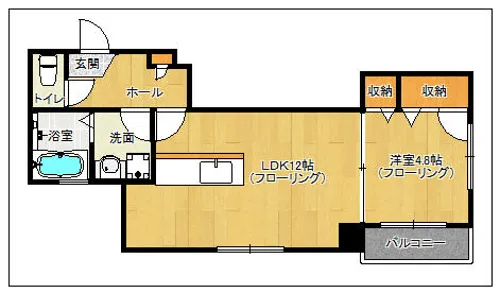 グランメール春日原【202号室】の間取り