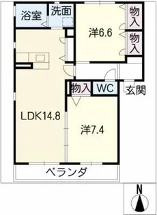 グランシャリオ【1階】の間取り