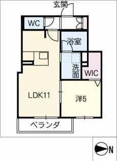 フォレスト覚王山通【4階】の間取り