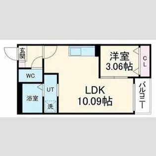 Jack funairiⅡ【203号室】の間取り