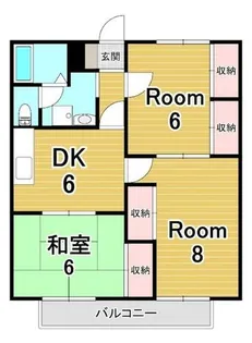 エステートピア瀬田B棟【1階】の間取り