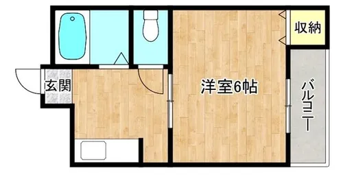 ラウンドⅡ大儀【403号室】の間取り