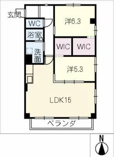 フジハイツ【4階】の間取り