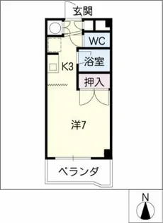 若宮ビューハイツ【6階】の間取り