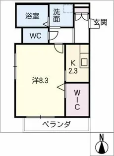 カーサ広小路【2階】の間取り