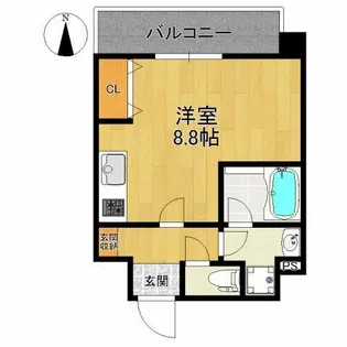 CREA放出西【3階】の間取り