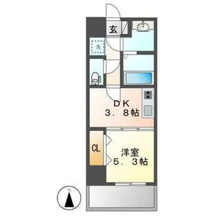 さくらHills NISHIKI Platinum Residence【7階】の間取り