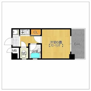 ピュアドームリブレ薬院【3階】の間取り