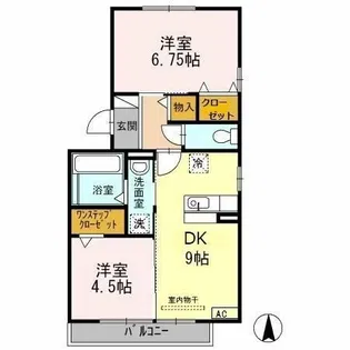 セジュール アン【2階】の間取り