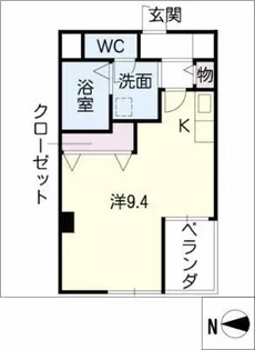 スワローハイム岩塚【3階】の間取り