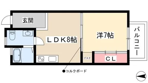 RenoBase本山【203号室】の間取り