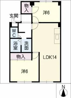 メゾンドール小島【1階】の間取り
