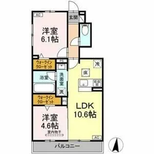 ソルテ【1階】の間取り