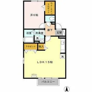 カーサ ベルデⅢ【2階】の間取り