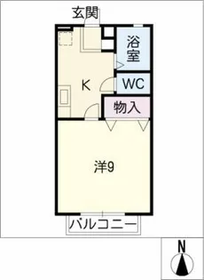 ジェミニ覚王山 B棟【2階】の間取り