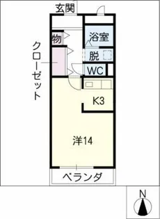 コモード・ドミール【4階】の間取り