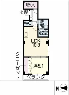 グレース シャトー【1階】の間取り
