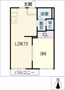 リジェール伊藤【1階】の間取り