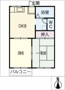 ウィンド新瀬戸【2階】の間取り