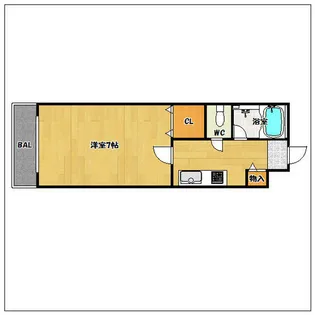 K`S室見駅アヴェニュー【802号室】の間取り