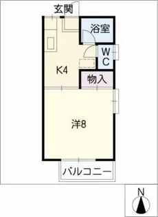 コーポビースカ【2階】の間取り