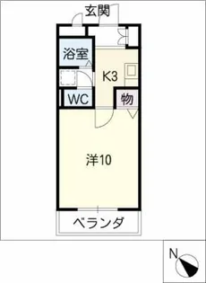 クレセールミユキ【3階】の間取り
