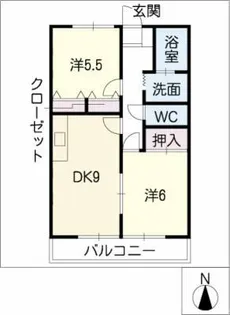 シャングリラ【2階】の間取り