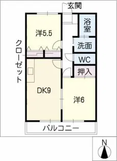 シャングリラ【2階】の間取り