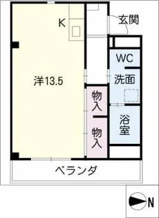 メゾンドアミ【2階】の間取り