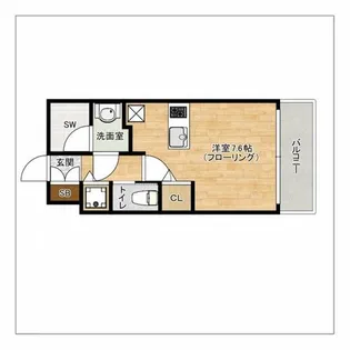 エンクレストALIVE白金【5階】の間取り