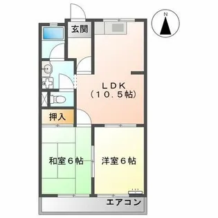 メゾンエクセルⅡ【4階】の間取り
