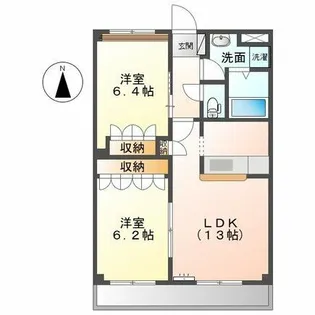 クオリティ パレス【2階】の間取り