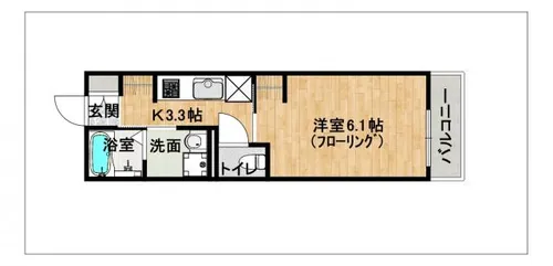 ミオーナ香住ヶ丘I【1階】の間取り
