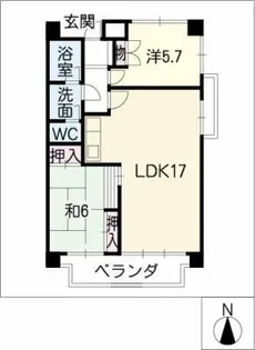 パークグリーン長久手【3階】の間取り