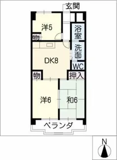 ソフィア東山【4階】の間取り