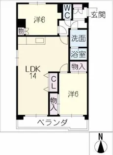 ウィル小幡【2階】の間取り