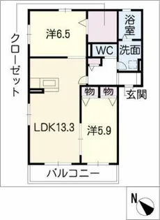 Art・de・Vivre【1階】の間取り