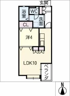 エイワマンション【2階】の間取り