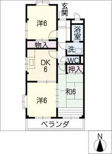 グレースT&S【3階】の間取り