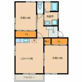 Quatre Saisons【2階】の間取り