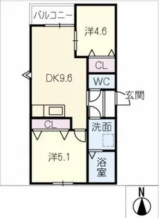LECOCON半田Ⅱ【1階】の間取り